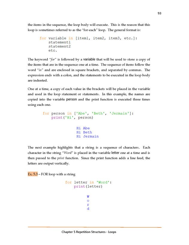 Introduction to Python Programming: Starting Out with IDLE - Repetition Structure- Loops 5